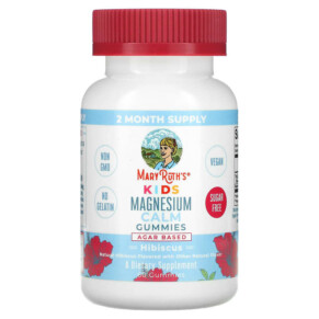Thực phẩm chức năng MaryRuth Organics Kids Magnesium Calm Gummies Hibiscus 60 Gummies 850036700715