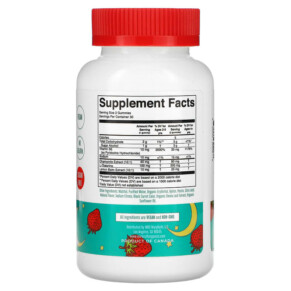 Thành phần vi chất của MaryRuth Organics Kids Sleep Gummies Strawberry 60 Gummies 850029392088