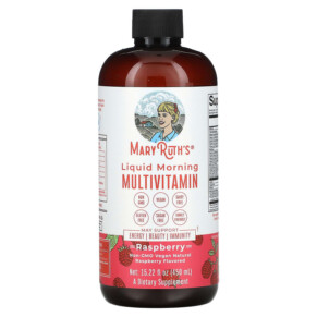Thực phẩm chức năng MaryRuth Organics Liquid Morning Multivitamin Raspberry 15.22 fl oz (450 ml) 850018471787