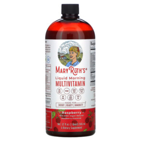 Thực phẩm chức năng MaryRuth Organics Liquid Morning Multivitamin Raspberry 32 fl oz (946 ml) 658263110495