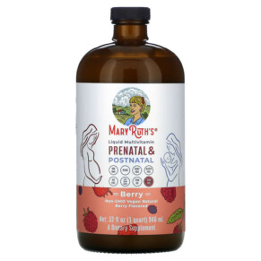 Thực phẩm chức năng MaryRuth Organics Liquid Multivitamin Prenatal & Postnatal Berry 32 fl oz (946 ml) 856645008686