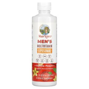 Thực phẩm chức năng MaryRuth Organics Men's Multivitamin Liposomal Vanilla Peach 15.22 fl oz (450 ml) 850029392699