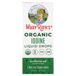 Thực phẩm chức năng MaryRuth Organics Organic Iodine Liquid Drops Unflavored 1 fl oz (30 ml) 856645008167