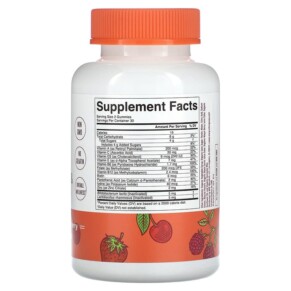 Thành phần vi chất của MaryRuth Organics Organic Kids Multivitamin & Postbiotics Gummies Mixed Berry & Cherry 60 Gummies 810104620314