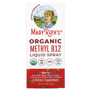 Thực phẩm chức năng MaryRuth Organics Organic Methly B12 Liquid Spray Extra Strength Berry 1 fl oz (30 ml) 861365000469