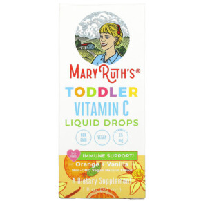 Thực phẩm chức năng MaryRuth Organics Toddler Vitamin C Liquid Drops 1-3 Years Orange + Vanilla 1 fl oz (30 ml) 850018471312
