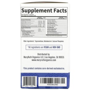 Thành phần vi chất của MaryRuth Organics Ultra Digestive Food Enzymes 60 Capsules 856645008242