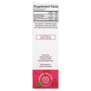 Thành phần vi chất của MaryRuth Organics Vegan B Complex Liquid Drops Tart Cherry 1 fl oz (30 ml) 856645008136