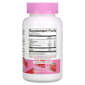 Thành phần vi chất của MaryRuth Organics Vegan Collagen Boosting Gummies Watermelon 90 Gummies 856645008334