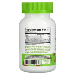 Thành phần vi chất của MaryRuth Organics Vitamin D3 + B12 Gummies Pectin Based Strawberry 60 Gummies 861212000383