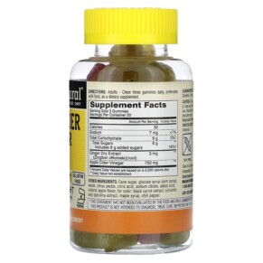 Thành phần vi chất của Mason Natural Apple Cider Vinegar Apple 250 mg 60 Gummies 311845183453