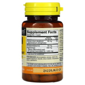Thành phần vi chất của Mason Natural Brain Power with Sage Extract 60 Caplets 311845181459