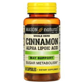 Thực phẩm chức năng Mason Natural Cinnamon Alpha Lipoic Acid 60 Capsules 311845165558