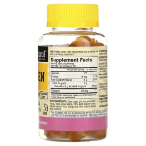 Thành phần vi chất của Mason Natural Collagen Tropical Fruit 60 Gummies 311845178558