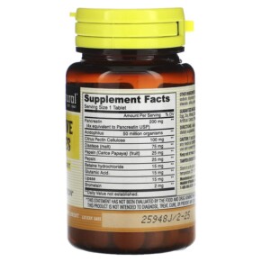 Thành phần vi chất của Mason Natural Digestive Enzymes 90 Tablets 311845118691