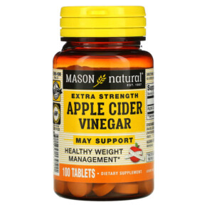 Thực phẩm chức năng Mason Natural Extra Strength Apple Cider Vinegar 100 Tablets 311845139511