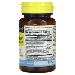 Thành phần vi chất của Mason Natural Fat Burner Plus Super Citrimax 60 Tablets 311845130952
