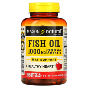Thực phẩm chức năng Mason Natural Fish Oil 1.000 mg 120 Softgels 311845122322