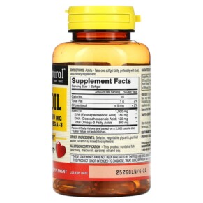 Thành phần vi chất của Mason Natural Fish Oil 1.000 mg 60 Softgels 311845122353