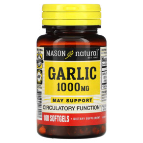 Thực phẩm chức năng Mason Natural Garlic Oil 1.000 mg 100 Softgels 311845069917
