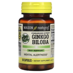 Thực phẩm chức năng Mason Natural Ginkgo Biloba Standardized Extract 60 Capsules 311845128058