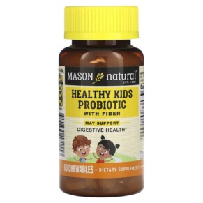 Thực phẩm chức năng Mason Natural Healthy Kids Probiotic with Fiber 60 Chewables 311845171153