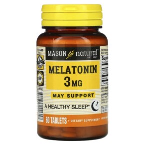 Thực phẩm chức năng Mason Natural Melatonin 3 mg 60 Tablets 311845111357