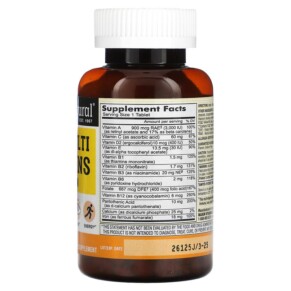 Thành phần vi chất của Mason Natural Mini Multi Vitamins with Iron 365 Mini Tablets 311845000033