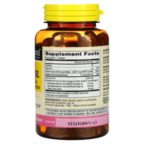 Thành phần vi chất của Mason Natural Norwegian Cod Liver Oil Plus Vitamins A & D3 100 Softgels 311845059710