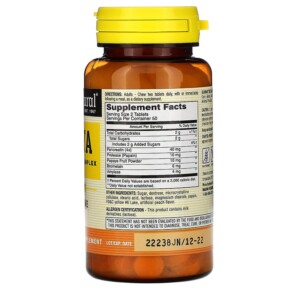 Thành phần vi chất của Mason Natural Papaya Digestive Enzyme Complex 100 Chewables 311845054715