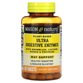 Thực phẩm chức năng Mason Natural Plant-Based Ultra Digestive Enzymes 60 Tablets 311845180254