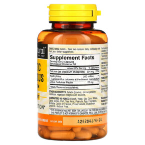 Thành phần vi chất của Mason Natural Probiotic Acidophilus with Pectin 100 Capsules 311845053312