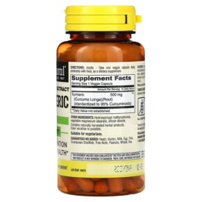 Thành phần vi chất của Mason Natural Standardized Extract Turmeric 60 Veggie Caps 311845154750