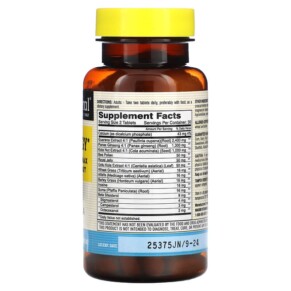 Thành phần vi chất của Mason Natural Super Energy with Guarana Panax Ginseng & Kola Nut 60 Tablets 311845119650