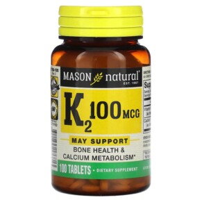 Thực phẩm chức năng Mason Natural Vitamin K2 100 mcg 100 Tablets 311845176813