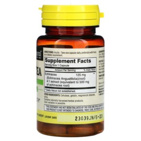 Thành phần vi chất của Mason Natural Whole Herb Echinacea 60 Capsules 311845177452