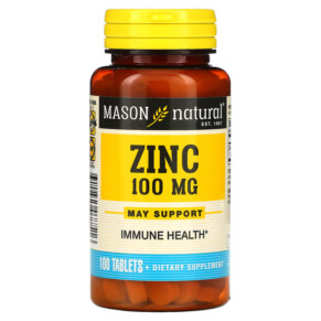 Thực phẩm chức năng Mason Natural Zinc 100 mg 100 Tablets 311845077516