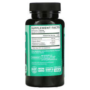 Thành phần vi chất của MAV Nutrition Pre-Pro Synbiotic Pre + Probiotic Formula 60 Capsules 850018273145