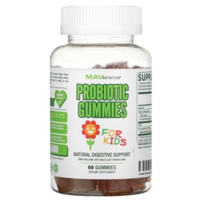Thực phẩm chức năng MAV Nutrition Probiotic Gummies For Kids 1 Billion CFU 60 Gummies 850018273138