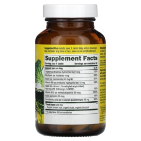 Thành phần vi chất của MegaFood Balanced B Complex 60 Tablets 051494101681