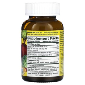 Thành phần vi chất của MegaFood Blood Builder 30 Tablets 051494101704