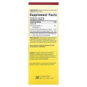 Thành phần vi chất của MegaFood Blood Builder Liquid Iron Once Daily Orchard Fruit 15.8 fl oz (470 ml) 051494103685