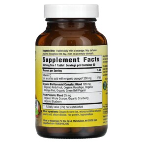 Thành phần vi chất của MegaFood Complex C 60 Tablets 051494101339