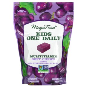 Thực phẩm chức năng MegaFood Kids One Daily Multivitamin Soft Chews Grape 30 Individually Wrapped Soft Chews 051494103746