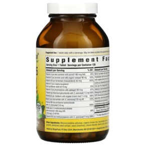 Thành phần vi chất của MegaFood Men Over 55 One Daily 120 Tablets 051494103579