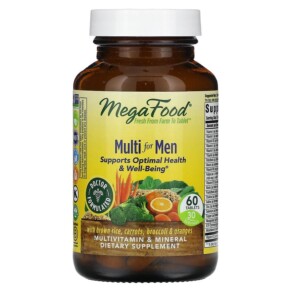 Thực phẩm chức năng MegaFood Multi for Men With Brown Rice Carrots Broccoli & Oranges 60 Tablets 051494103197
