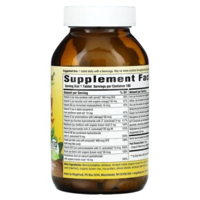 Thành phần vi chất của MegaFood One Daily 180 Tablets 051494101537