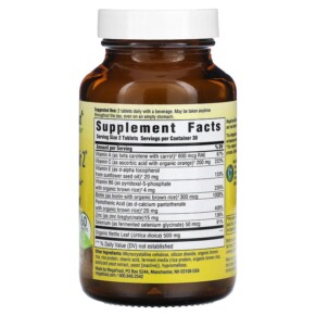 Thành phần vi chất của MegaFood Skin Nails & Hair 2 60 Tablets 051494102800