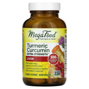 Thực phẩm chức năng MegaFood Turmeric Curcumin Extra Strength Liver 150 mg 90 Tablets 051494103074