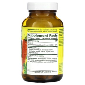 Thành phần vi chất của MegaFood Vitamin D3 25 mcg (1.000 IU) 90 Tablets 051494101155